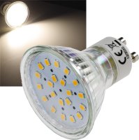 LED Strahler GU10 "H40 SMD" 120°, 4000k, 300lm, 230V/3W, neutralweiß