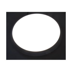 ChiliTec LED Deckenlampe mit 360° HF Bewegungsmelder 22W IP54 Ø30cm 40mm Flache Deckenleuchte mit Präsenzmelder 1-8m Reichweite Tageslichtsensor Matte Abdeckung