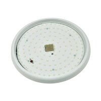 ChiliTec LED Deckenlampe mit 360° HF Bewegungsmelder 22W IP54 Ø30cm 40mm Flache Deckenleuchte mit Präsenzmelder 1-8m Reichweite Tageslichtsensor Matte Abdeckung