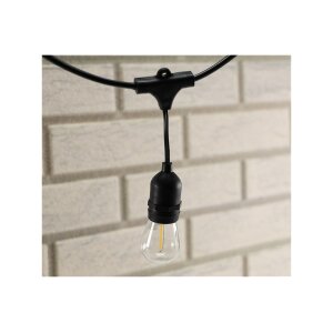 Biergarten-Lichterkette 14?m – 15x E27 Filament, warmweiß, IP65