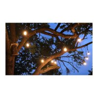 Biergarten-Lichterkette 14?m – 15x E27 Filament, warmweiß, IP65