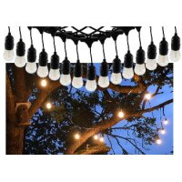 Biergarten-Lichterkette 14?m – 15x E27 Filament, warmweiß, IP65