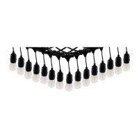 Biergarten-Lichterkette 14?m – 15x E27 Filament, warmweiß, IP65