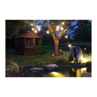 Biergarten-Lichterkette 14?m – 15x E27 Filament, warmweiß, IP65