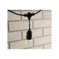 Biergarten-Lichterkette 14?m – 15x E27 Filament, warmweiß, IP65