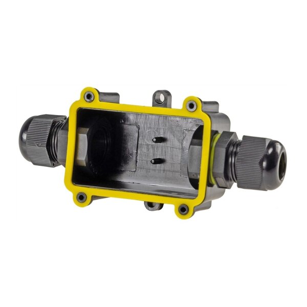 Kabelverbinderbox IP68 – 2 Anschlüsse für Erdkabel Ø 6–11mm, wasserdicht