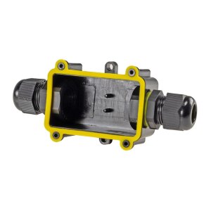 Kabelverbinderbox IP68 – 2 Anschlüsse für Erdkabel Ø 6–11mm, wasserdicht