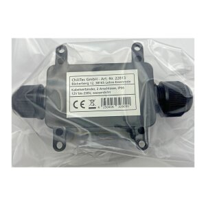 Kabelverbinderbox IP68 – 2 Anschlüsse für Erdkabel Ø 6–11mm, wasserdicht