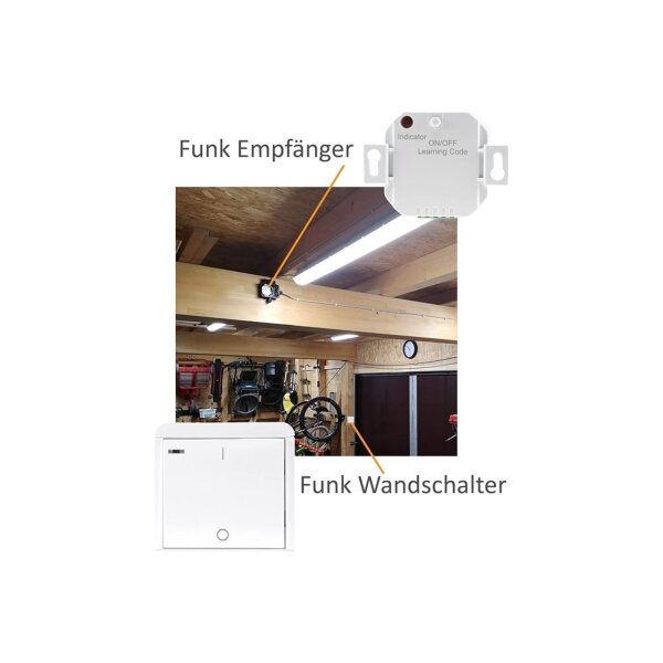 Chilitec Pilota Casa Funk-Komplettset – Smarte Lichtsteuerung, 433,92 MHz, Timer, bis 70 m Reichweite