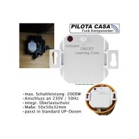 Chilitec Pilota Casa Funk-Komplettset – Smarte Lichtsteuerung, 433,92 MHz, Timer, bis 70 m Reichweite