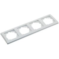 ChiliTec Delphi Rahmen weiß für Serie Unterputz Mehrfach-Rahmen Elektroinstallation passend für Komponenten Schalter Steckdosen Taster Netzwerk Dimmer USB Dose