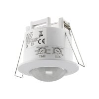 Chilitec Decken-Einbau-Bewegungsmelder 360° Innen Loch Ø 60mm PIR Sensor Weiß