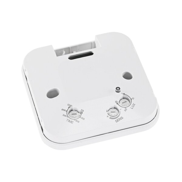 ChiliTec Decken-Bewegungsmelder Aufputz 360° I HF Technik I 8m Reichweite | LED geeignet 2-800Watt | 27mm flach I Weiß