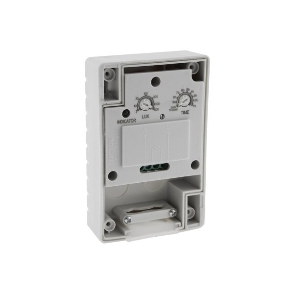 ChiliTec Dämmerungsschalter Aussen IP54 Wetterfest 230V Schaltzeit Einstellbar 70x108x40mm