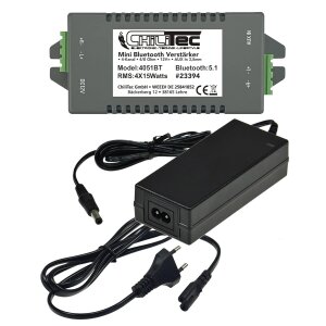 ChiliTec Bluetooth Verstärker 4-Kanal 4X 15Watt AUX...