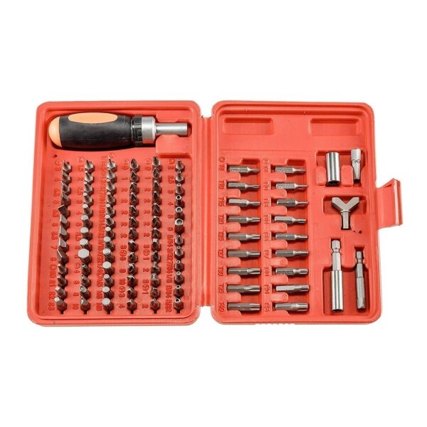 ChiliTec Bitsatz Multi Box 101" 100 Bits & Ratschen-Dreher