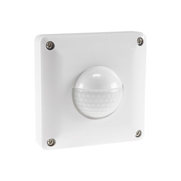 ChiliTec Bewegungsmelder IP65 190° Unterputz Silikon Dichtung Innen & Aussen 9m Reichweite 230V I 2 & 3 Draht Anschlus Ersetzt einen Lichtschalter Weiß