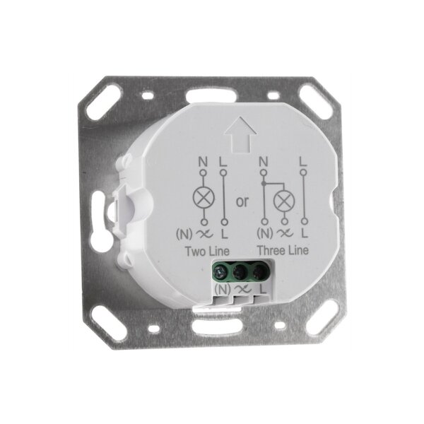 ChiliTec Bewegungsmelder IP65 190° Unterputz Silikon Dichtung Innen & Aussen 9m Reichweite 230V I 2 & 3 Draht Anschlus Ersetzt einen Lichtschalter Weiß