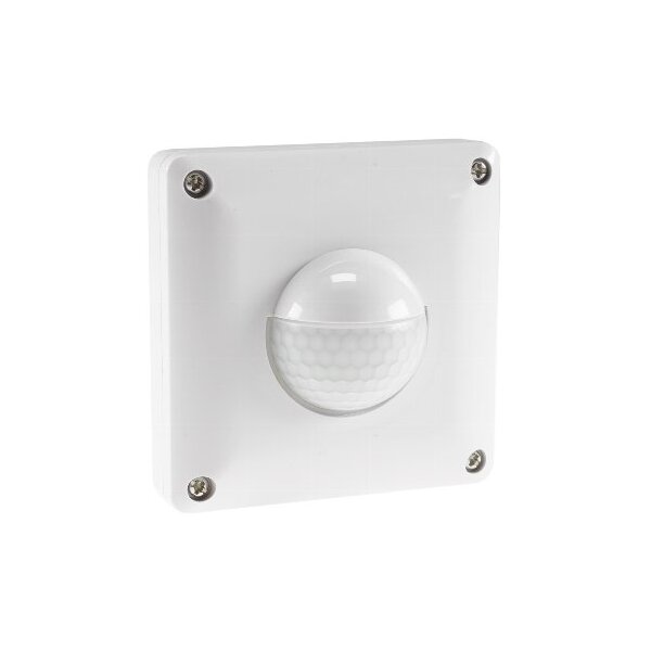 ChiliTec Bewegungsmelder IP65 190° Unterputz Silikon Dichtung Innen & Aussen 9m Reichweite 230V I 2 & 3 Draht Anschlus Ersetzt einen Lichtschalter Weiß