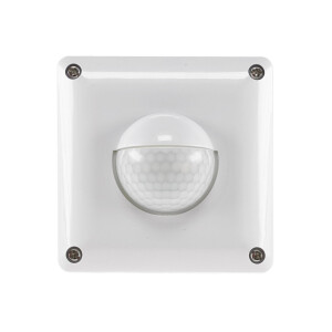 ChiliTec Bewegungsmelder IP65 190° Unterputz Silikon Dichtung Innen & Aussen 9m Reichweite 230V I 2 & 3 Draht Anschlus Ersetzt einen Lichtschalter Weiß