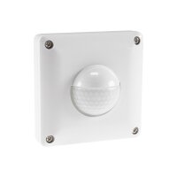 ChiliTec Bewegungsmelder IP65 190° Unterputz Silikon Dichtung Innen & Aussen 9m Reichweite 230V I 2 & 3 Draht Anschlus Ersetzt einen Lichtschalter Weiß