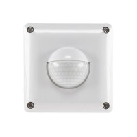 ChiliTec Bewegungsmelder IP65 190° Unterputz Silikon Dichtung Innen & Aussen 9m Reichweite 230V I 2 & 3 Draht Anschlus Ersetzt einen Lichtschalter Weiß