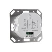 ChiliTec Bewegungsmelder IP65 190° Unterputz Silikon Dichtung Innen & Aussen 9m Reichweite 230V I 2 & 3 Draht Anschlus Ersetzt einen Lichtschalter Weiß