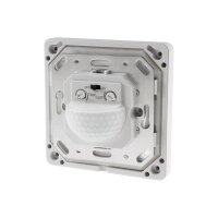 ChiliTec Bewegungsmelder IP65 190° Unterputz Silikon Dichtung Innen & Aussen 9m Reichweite 230V I 2 & 3 Draht Anschlus Ersetzt einen Lichtschalter Weiß