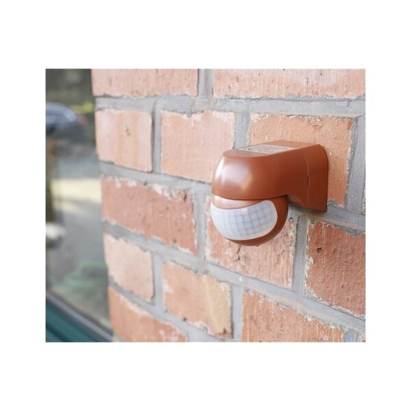 Aufputz Bewegungsmelder CBM-Slim ziegelrot | 180° | 12 m | LED ab 1 W | IP44