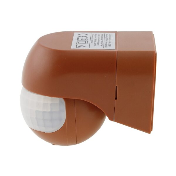 Aufputz Bewegungsmelder CBM-Slim ziegelrot | 180° | 12 m | LED ab 1 W | IP44