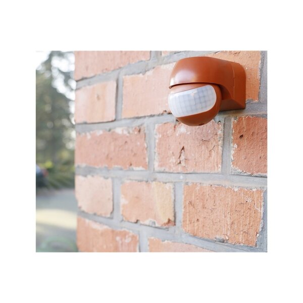 Aufputz Bewegungsmelder CBM-Slim ziegelrot | 180° | 12 m | LED ab 1 W | IP44
