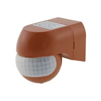 Aufputz Bewegungsmelder CBM-Slim ziegelrot | 180° | 12 m | LED ab 1 W | IP44
