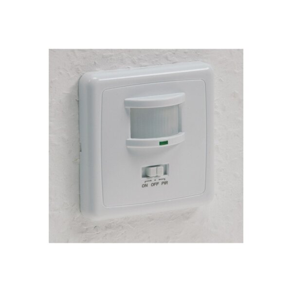 ChiliTec Bewegungsmelder 160° Erfassung Unterputz Einbau 9m Reichweite LED Geeignet 3-Draht Infrarot Sensor UP Montage I Parallel-Schaltung I Weiß