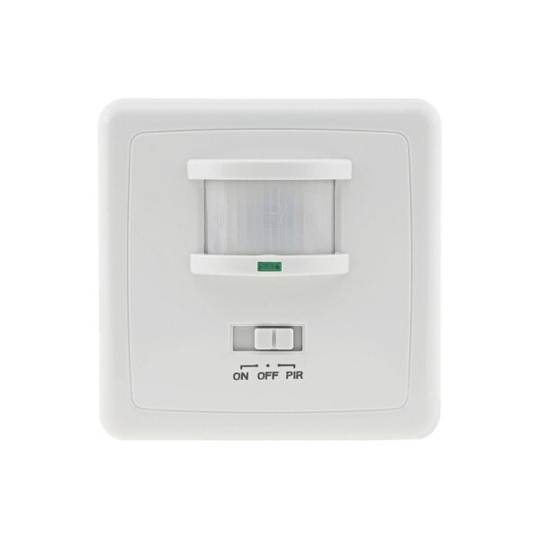 ChiliTec Bewegungsmelder 160° Erfassung Unterputz Einbau 9m Reichweite LED Geeignet 3-Draht Infrarot Sensor UP Montage I Parallel-Schaltung I Weiß