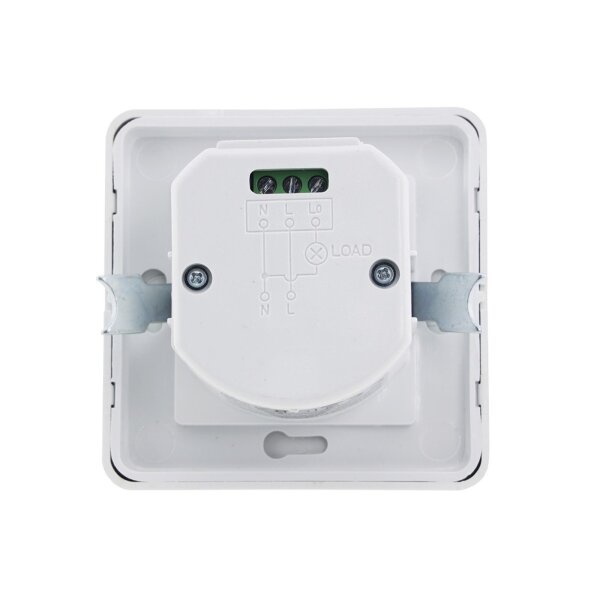 ChiliTec Bewegungsmelder 160° Erfassung Unterputz Einbau 9m Reichweite LED Geeignet 3-Draht Infrarot Sensor UP Montage I Parallel-Schaltung I Weiß