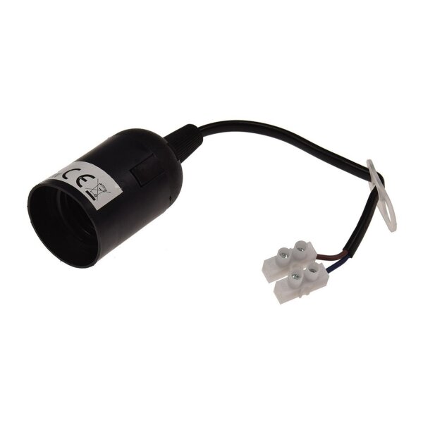 ChiliTec Baufassung Renovierfassung E27 mit 15cm Kabel und Zugentlastung I Renovierungsarbeiten Malerarbeiten