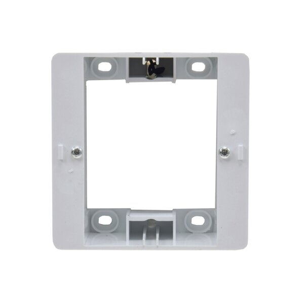 ChiliTec Aufputz-Rahmen für Unterputzdosen Aufputz Gehäuse Aufputz Unterputzdose Steckdosen Gehäuse 80x80mm Weiß