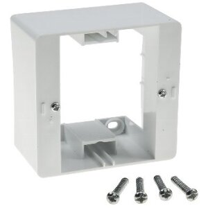 ChiliTec Aufputz-Rahmen für Unterputzdosen Aufputz Gehäuse Aufputz Unterputzdose Steckdosen Gehäuse 80x80mm Weiß