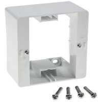 ChiliTec Aufputz-Rahmen für Unterputzdosen Aufputz Gehäuse Aufputz Unterputzdose Steckdosen Gehäuse 80x80mm Weiß