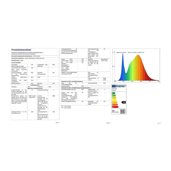 ChiliTec 5x E27-Fassung mit 15cm Kabel + 5x Passenden LED Glühlampe E27"G90 AGL" neutralweiß