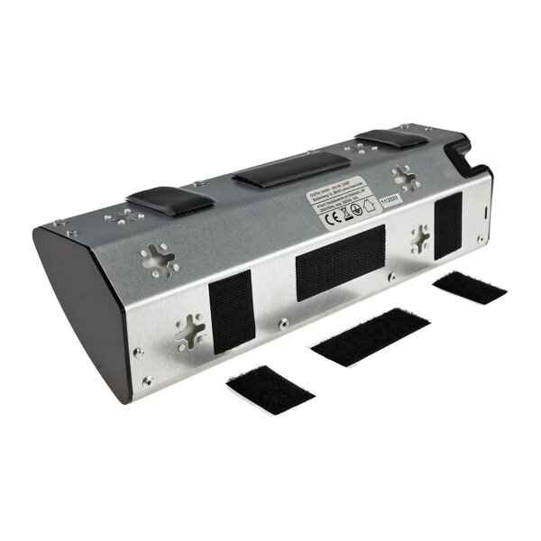 ChiliTec 4-fach Edelstahl Ecksteckdose mit 4x Schutzkontakt-Steckdosen 230V, 45° Winkel mit erhöhtem Berührungsschutz Aufbau-Steckdose für Küche, Büro, Bad