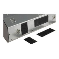 ChiliTec 4-fach Edelstahl Ecksteckdose mit 4x Schutzkontakt-Steckdosen 230V, 45° Winkel mit erhöhtem Berührungsschutz Aufbau-Steckdose für Küche, Büro, Bad