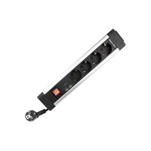 Steckdosenleiste Supraline 4-fach mit Schalter & USB...