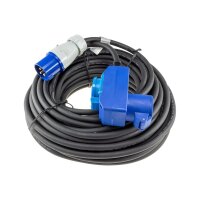 CEE Verlängerungskabel 25Meter IP44 Stecker Kupplung mit Schutzdeckel 230V I H07RNF 3G2,5 Für Wohnwagen Camping Caravan Wohnmobil