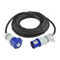 CEE Verlängerungskabel 10Meter IP44 Stecker Kupplung mit Schutzdeckel 230V I H07RNF 3G2,5