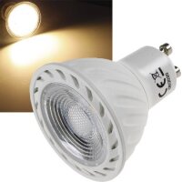 LED Strahler GU10 "H60 COB Dimmbar" 3000k, 540lm, 230V/7W, warmweiß