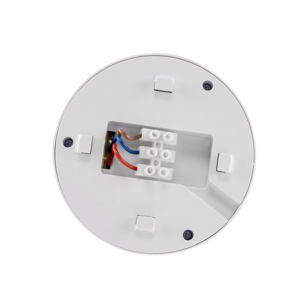 Bewegungsmelder für Wand & Decke 360° Infrarot Detektor Aufbau für LED geeignet 6m Reichweite Weiß