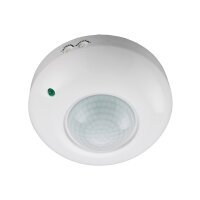 Bewegungsmelder für Wand & Decke 360° Infrarot Detektor Aufbau für LED geeignet 6m Reichweite Weiß