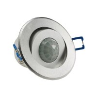 Bewegungsmelder 360° für Decke & Wand Einbau-Bewegungsmelder Schwenkbar 8m Reichweite Ø68mm Einbau 230V Unterputz PIR-Sensor Innenbereich