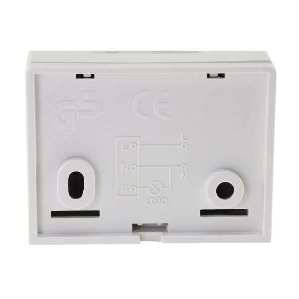 Bewegungsmelder 180° IP44 Innen und Aussen Spritzwassergeschützt 12M Reichweite Einstellbar Weiß